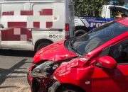 Brio, Avanza, dan Truk Elpiji Tabrakan Beruntun di Kijang Lama Tanjungpinang