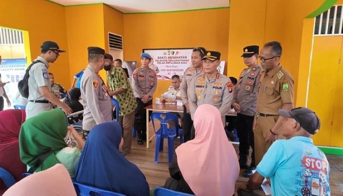 Polresta Tanjungpinang Gelar Pemeriksaan Kesehatan Gratis di Pulau Penyengat
