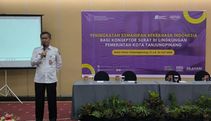 ASN Tanjungpinang Dibekali Ilmu Menyusun Surat Resmi Sesuai PUEBI