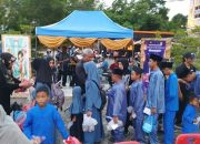 Anak Yatim Tersenyum, Bazar Berkah Berbagi dengan Dua Panti Asuhan