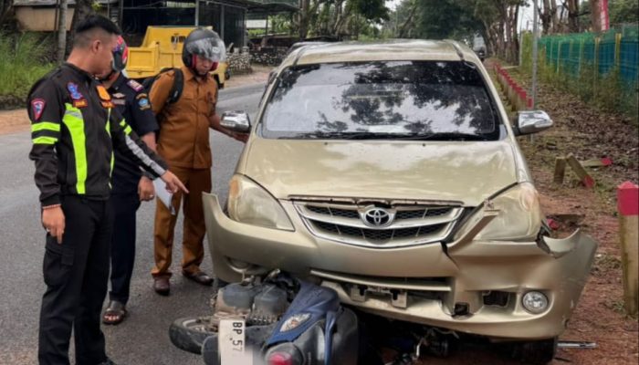 Kecelakaan di Km 25 Bintan, Pengendara Motor Luka Berat