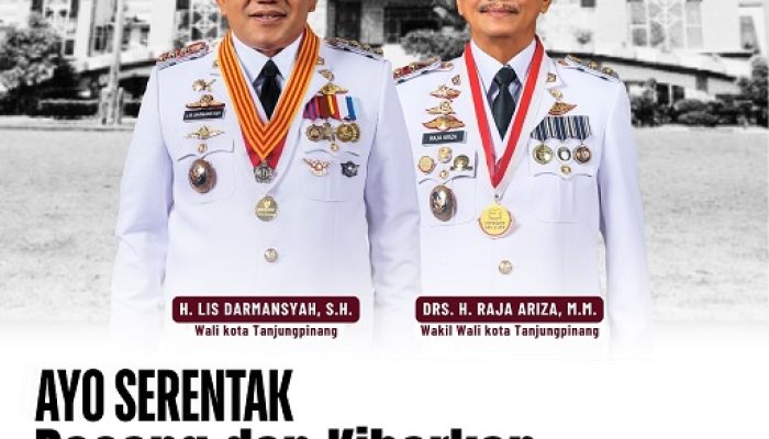 Lis–Raja Ajak Warga Tanjungpinang Kibarkan Merah Putih Sepanjang Agustus