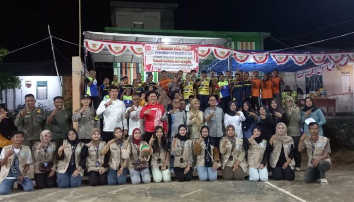 Turnamen Volly Antar RW di Senggarang Semarakkan HUT ke-80 RI