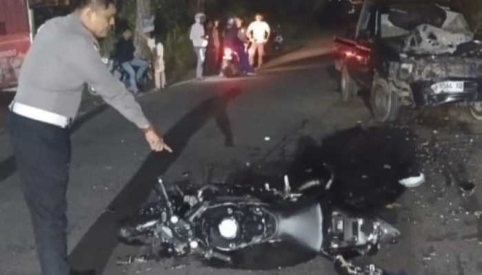 Motor vs Pick Up di Bintan Timur, Satu Tewas Satu Luka-Luka