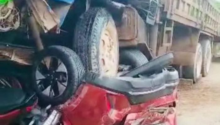 Truk Crane Rem Blong di Batam, Mobil Wuling Ringsek, Satu Korban Tewas