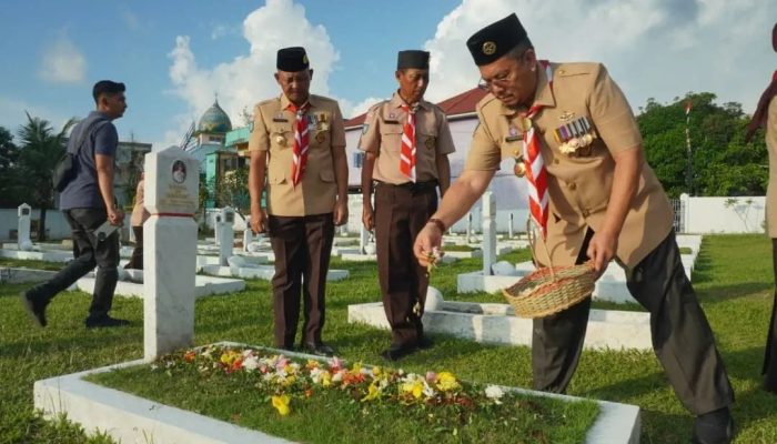 Peringati Hari Pramuka ke-64, Kwarda Kepri Gelar Ziarah dan Tabur Bunga di Tanjungpinang
