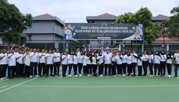 Petugas dan Warga Binaan Lapas Batam Guyub di Pekan Olahraga Tahunan