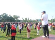 Wali Kota Lis Ikut Senam dan Lomba Rakyat Bersama ASN Pemko Tanjungpinang
