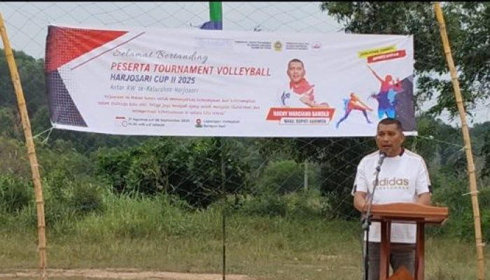 Meriah! Turnamen Volleyball Harjosari Cup II Digelar di Karimun