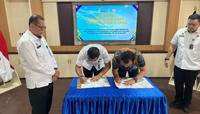 Rutan Batam Gandeng Tiga LBH, Pos Bantuan Hukum Resmi Beroperasi