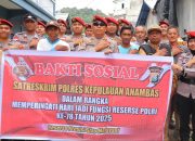 Reserse Polres Anambas Rayakan Hari Jadi dengan Aksi Sosial