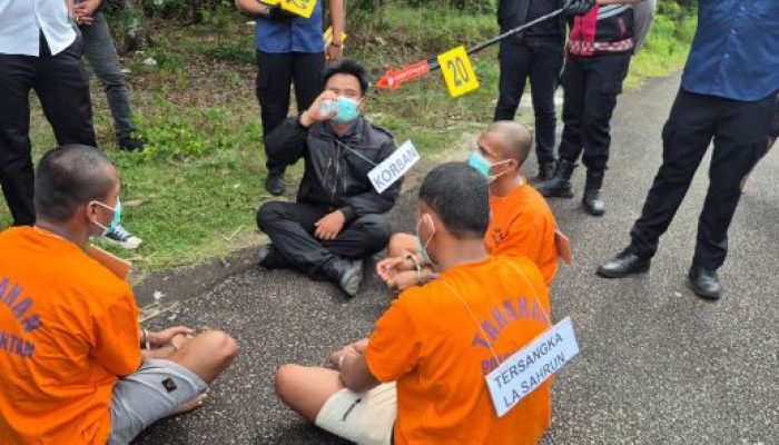 Pembunuhan Berencana di Bintan, Polisi Gelar Rekonstruksi Kasus Amizan
