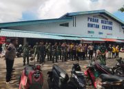 Gotong Royong TNI-Polri Bersama Warga Warnai Pagi di Pasar Bestari