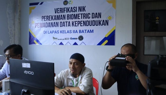 Pendataan Biometrik Digelar di Lapas Batam, Warga Binaan Dibantu Urus Identitas