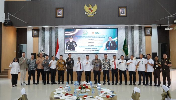 Kejati Kepri dan BNI Teken Kerja Sama Pengelolaan Keuangan dan Layanan Hukum