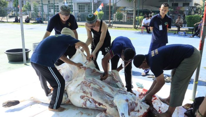 Lapas Batam Sembelih 8 Hewan Kurban, Warga Binaan Ikut Berbagi di Hari Iduladha