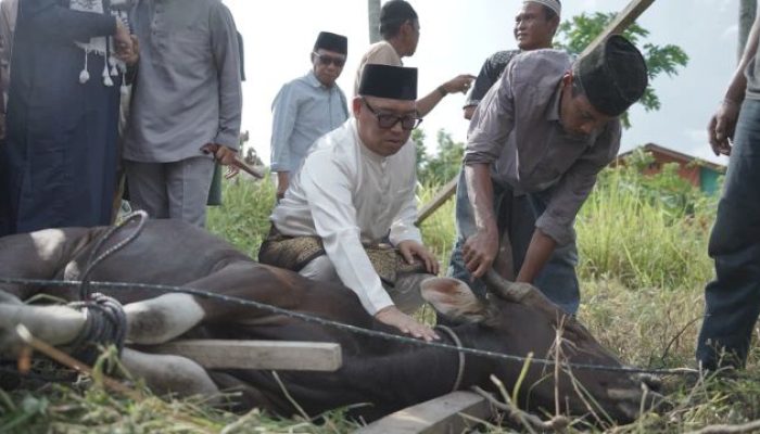 Iduladha di Lingga, Nyanyang Haris Ingatkan Makna Pengorbanan dan Persatuan