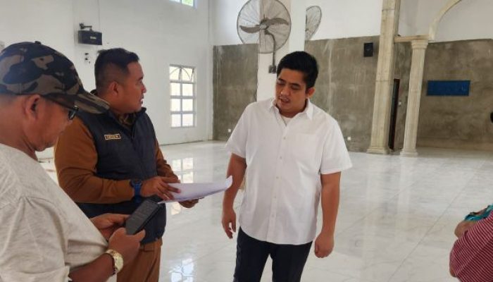 Bupati Roby Pastikan Pembangunan Masjid Nurul Hasanah Toapaya Terus Berlanjut