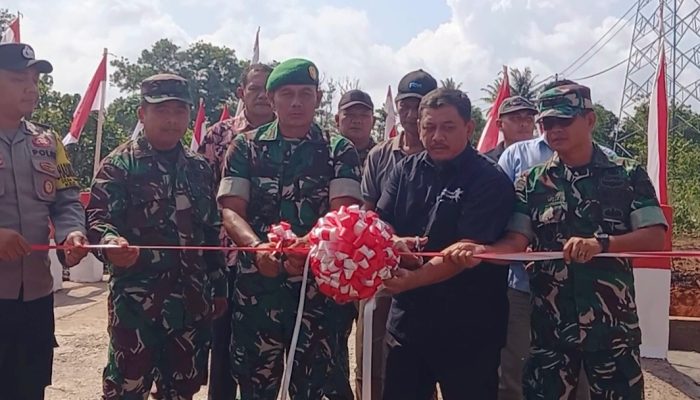 Dibangun 35 Hari, Jembatan Armco Garuda Mulai Hubungkan Warga Toapaya Selatan