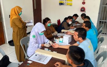 150 Warga Binaan Rutan Batam Jalani Skrining Kesehatan dan VCT Mobile