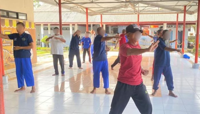 Lapas Tanjungpinang Gelar Senam Tiga Kali Sepekan untuk Warga Binaan Lansia