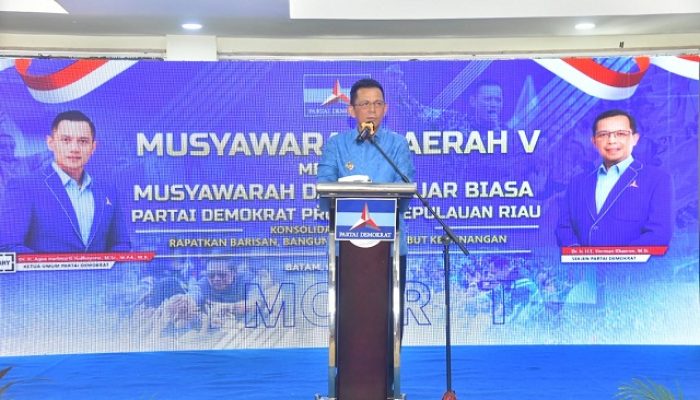 Ansar Berharap Demokrat Terus Dukung Program Pembangunan Kepri