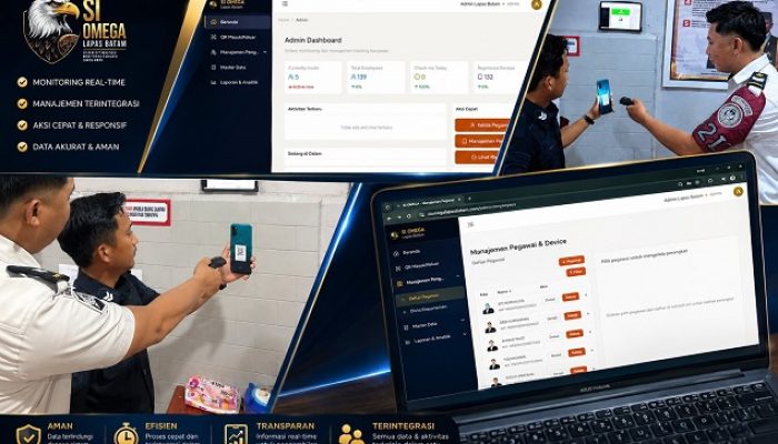 Ka KPLP Lapas Batam Ciptakan SI OMEGA, Sistem Digital Cegah Handphone Ilegal di Dalam Lapas