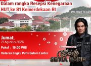 Resepsi Kenegaraan HUT ke-81 RI di Batam Digelar 21 Agustus, Carly Setia Band Tampil