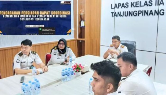 Lapas Tanjungpinang Perkuat Kehumasan dan Koordinasi, Ikuti Arahan Dirjenpas